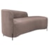 Divã Recamier Orgânico França 140cm Lado Dir Pés Metal Preto Linho Rose