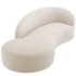 Divã Recamier Orgânico França 140cm Lado Esquerdo Linho Bege - Amarena Moveis