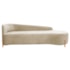 Divã Recamier Orgânico França 160cm Lado Dir Pés madeira Bouclé Bege