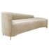 Divã Recamier Orgânico França 160cm Lado Dir Pés madeira Bouclé Bege