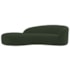 Divã Recamier Orgânico França 160cm Lado Esquerdo Linho Verde - Amarena Moveis