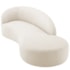 Divã Recamier Orgânico França 180cm Lado Direito Bouclé Bege - Amarena Moveis