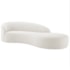Divã Recamier Orgânico França 180cm Lado Direito Bouclé Branco - Amarena Moveis