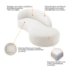 Divã Recamier Orgânico França 180cm Lado Direito Bouclé Branco - Amarena Moveis