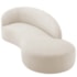 Divã Recamier Orgânico França 180cm Lado Direito Linho Bege - Amarena Moveis