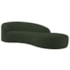 Divã Recamier Orgânico França 180cm Lado Direito Linho Verde - Amarena Moveis