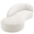 Divã Recamier Orgânico França 180cm Lado Esquerdo Bouclé Branco - Amarena Moveis