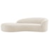 Divã Recamier Orgânico França 200cm Lado Esquerdo Bouclé Bege - Amarena Moveis