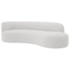 Divã Recamier Orgânico Tokyo 160cm Lado Direito Bouclé Branco - Amarena Móveis