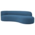 Divã Recamier Orgânico Tokyo 160cm Lado Direito Linho Azul Royal -  Amarena Móveis