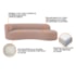 Divã Recamier Orgânico Tokyo 160cm Lado Direito Linho Rose - Amarena Móveis