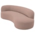 Divã Recamier Orgânico Tokyo 160cm Lado Direito Linho Rose - Amarena Móveis