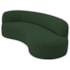 Divã Recamier Orgânico Tokyo 160cm Lado Direito Linho Verde -  Amarena Móveis