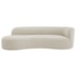 Divã Recamier Orgânico Tokyo 160cm Lado Esquerdo Bouclé Bege - Amarena Móveis