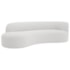 Divã Recamier Orgânico Tokyo 160cm Lado Esquerdo Bouclé Branco - Amarena Móveis