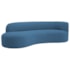 Divã Recamier Orgânico Tokyo 160cm Lado Esquerdo Linho Azul Royal - Amarena Móveis