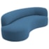 Divã Recamier Orgânico Tokyo 160cm Lado Esquerdo Linho Azul Royal - Amarena Móveis