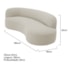 Divã Recamier Orgânico Tokyo 180cm Lado Direito Linho Bege - Amarena Móveis