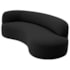 Divã Recamier Orgânico Tokyo 180cm Lado Direito Linho Preto - Amarena Móveis