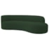 Divã Recamier Orgânico Tokyo 180cm Lado Direito Linho Verde - Amarena Móveis