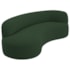 Divã Recamier Orgânico Tokyo 180cm Lado Esquerdo Linho Verde - Amarena Móveis