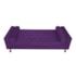 Divã Recamier Sofá Baú Félix 140cm Suede Roxo - AM Decor