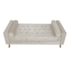 Divã Recamier Sofá Baú Félix 160 cm Suede Bege - AM Decor