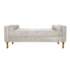 Divã Recamier Sofá Baú Félix 160 cm Suede Bege - AM Decor