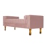 Divã Recamier Sofá Baú Félix 160 cm Suede  Rosê - AM Decor