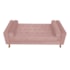Divã Recamier Sofá Baú Félix 160 cm Suede  Rosê - AM Decor