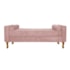 Divã Recamier Sofá Baú Félix 160 cm Suede  Rosê - AM Decor