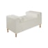 Divã Recamier Sofá Baú Félix 90 cm Corano Bege - AM Decor