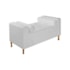 Divã Recamier Sofá Baú Félix 90 cm Corano Branco - AM Decor