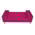 Divã Recamier Sofá Baú Félix 90 cm Suede Pink - AM Decor