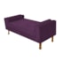 Divã Recamier Sofá Baú Félix 90 cm Suede Roxo - AM Decor