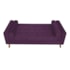 Divã Recamier Sofá Baú Félix 90 cm Suede Roxo - AM Decor