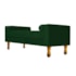 Divã Recamier Sofá Baú Félix 90 cm Suede Verde - AM Decor