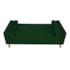 Divã Recamier Sofá Baú Félix 90 cm Suede Verde - AM Decor