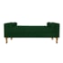 Divã Recamier Sofá Baú Félix 90 cm Suede Verde - AM Decor