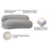 Divã Recamier Sofá Curvo Canadá Lado Direito 180cm Luxo Sala Recepção Bouclé Cinza - Amarena Móveis
