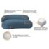 Divã Recamier Sofá Curvo Canadá Lado Direito 180cm Luxo Sala Recepção Linho Azul Royal - Amarena Móveis