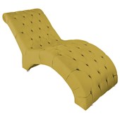Espreguiçadeira Relaxante para Descanso P02 Suede Amarelo - Amarena Móveis
