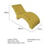 Espreguiçadeira Relaxante para Descanso P02 Suede Amarelo - Amarena Móveis