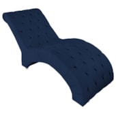 Espreguiçadeira Relaxante para Descanso P02 Suede Azul Marinho - Amarena Móveis