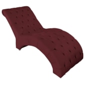 Espreguiçadeira Relaxante para Descanso P02 Suede Bordô - Amarena Móveis