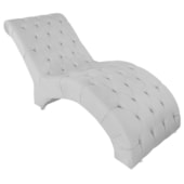 Espreguiçadeira Relaxante para Descanso P02 Suede Branco - Amarena Móveis