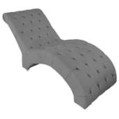Espreguiçadeira Relaxante para Descanso P02 Suede Cinza - Amarena Móveis