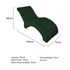 Espreguiçadeira Relaxante para Descanso P02 Suede Verde - Amarena Móveis