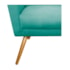 kit 02 Poltronas Decorativa Laura Palito Mel Suede Azul Tiffany - Amarena Móveis