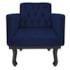 Kit 02 Poltronas Decorativas Classic Suede Azul Marinho - AM Decor